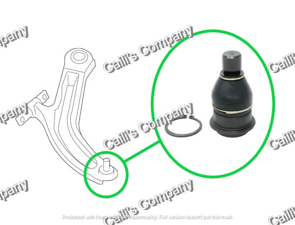 401609W200 For 2pcs 2007-2013 NISSAN X-TRAIL T31R Front Lower Control Arm Ball Joint - Image 3