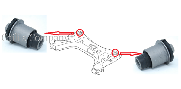 54400-9U000 (Y,F) Nissan Versa Front Subframe Crossmember Bushings - Image 13